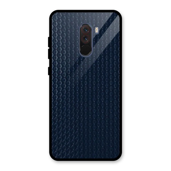 Blue Pattern Glass Back Case for Poco F1